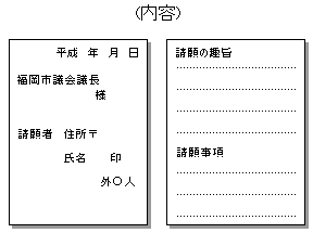 請願 陳情 福岡市議会