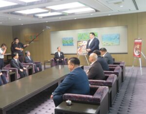 表敬訪問の様子